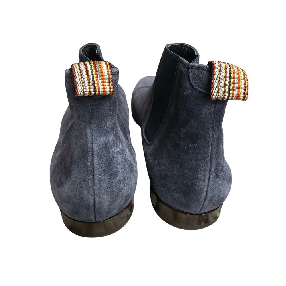 Paul Smith Blue Suede Chelsea Boots - Picture 5 of 8
